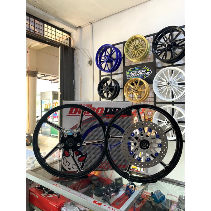 TERMURAH.Velg enkei 511 double disc hitam anodize mxking mx king-Velg enkei 511 mxking mx king-velg 