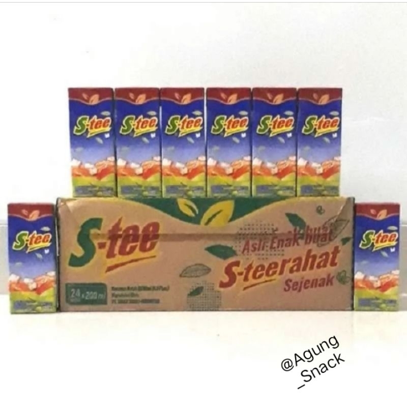 

S-tee kotak minuman Teh Melati 200ml (1Dus | 24ktk )@200ml