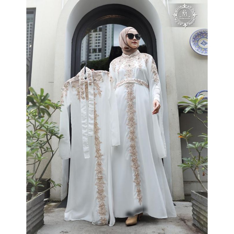 KAFTAN ANANDA MOM&amp;KID//COUPLE IBU DAN ANAK//BAHAN BABYDOLL PREMIUM//SERAGAMAN KELUARGA//BAJU PESTA LAMARAN//BAJU LEBARAN//BAJU WISUDA//By Riska Mode