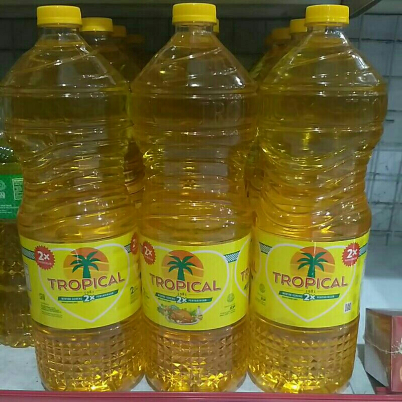 

Minyak goreng tropical botol 2liter