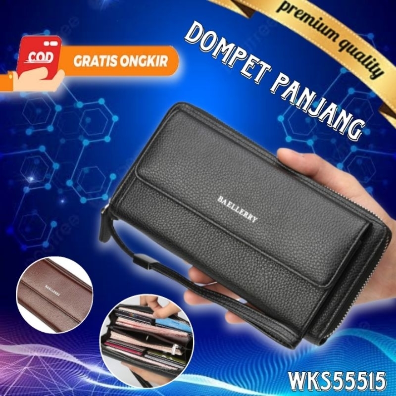 DOMPET PANJANG PRIA WANITA KULIT IMPORT BAELLERY ASLI MURAH KARTU ORIGINAL COWOK CEWEK WK471