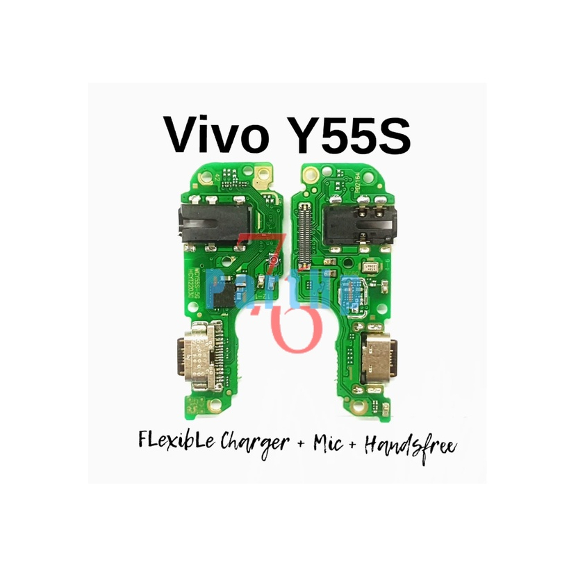 Papan Connector Charger Mic Handsfree Vivo Y55S - PCB Charger Cas