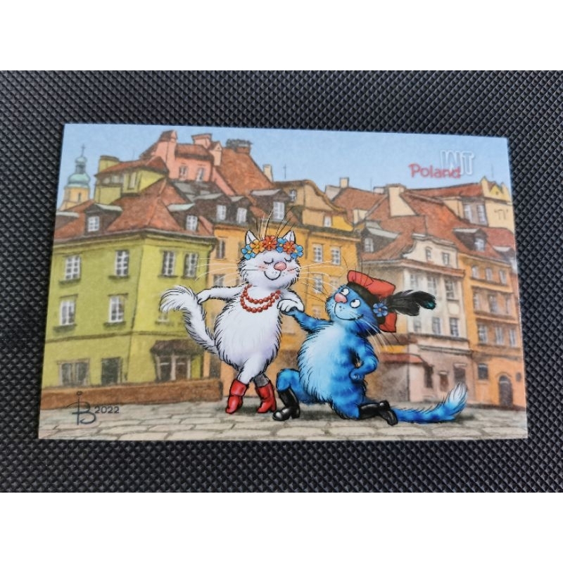 

kartu pos kucing bluecat/bluecat postcard