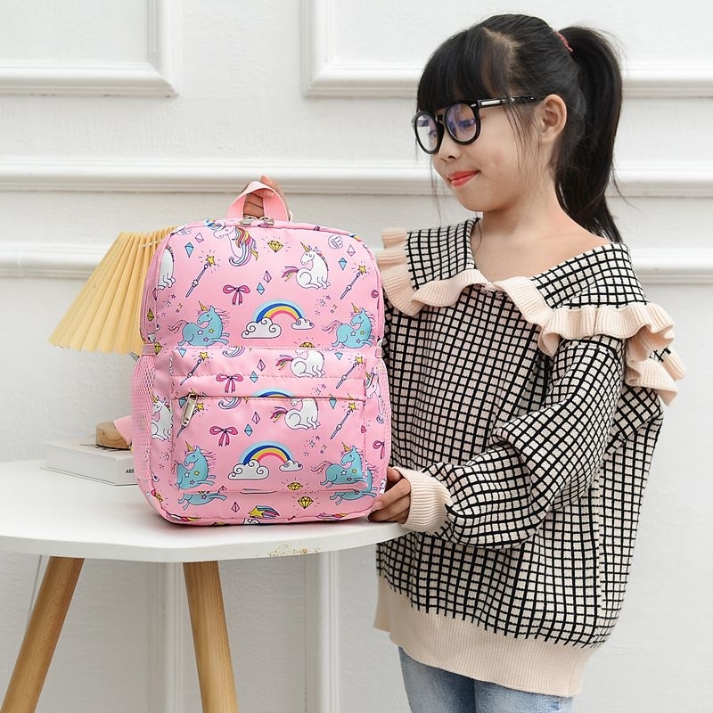 TAS RANSEL ANAK PEREMPUAN MOTIF KARAKTER UNICORN TAS SEKOLAH  3 - 6 TAHUN FASHION ANAK MOTIF KARTUN TAS RANSEL PINK TAS RANSEL HITAM TAS UNICORN CANTIK TAS CANTIK LUCU TAS PELANGI