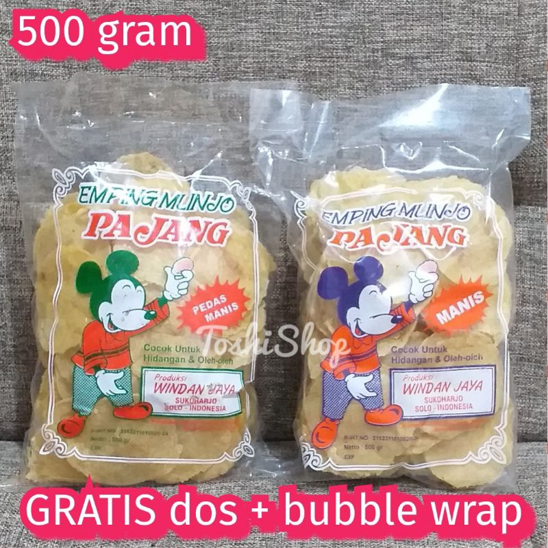 Emping Mlinjo Pajang 500 Gram/Emping/Mlinjo/Blinjo