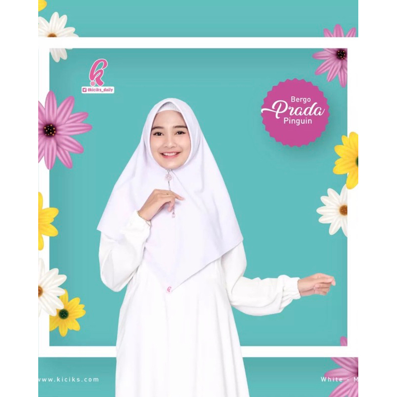 Bergo pinguin by kiciks /bergo polos model pinguin kiciks