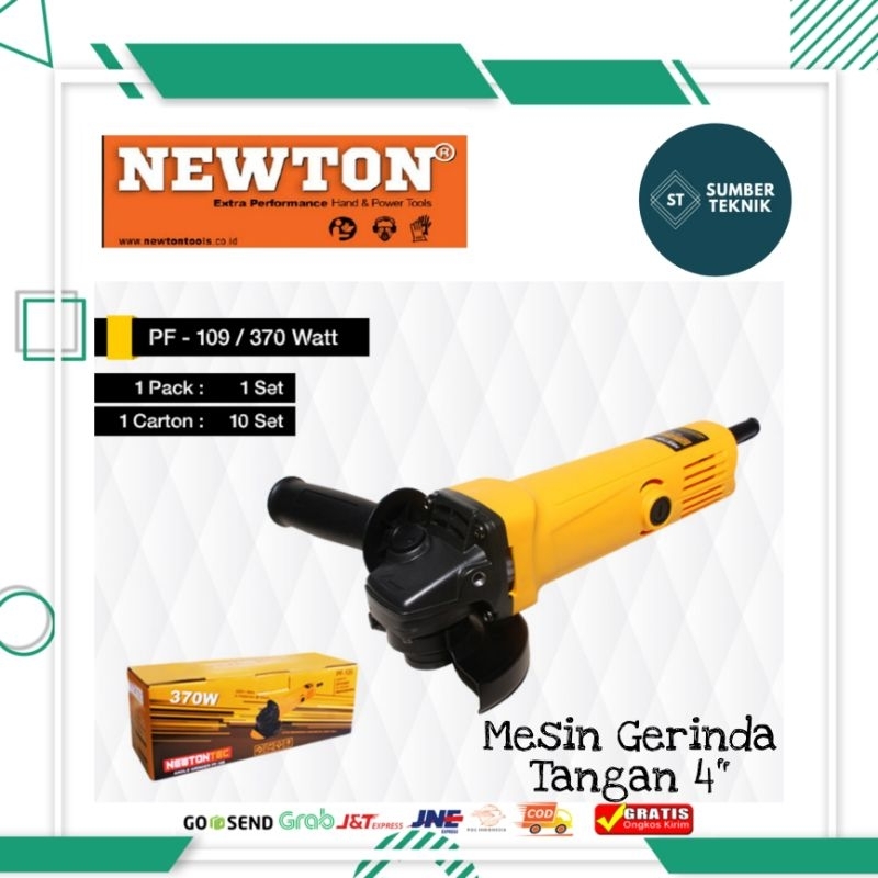 Mesin Gerinda Gurinda Grinder Tangan Listrik 4 Inch NEWTON PF-109