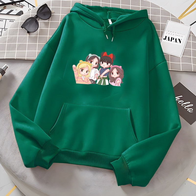 Sweater hoodie anak perempuan BLINK MEMBER