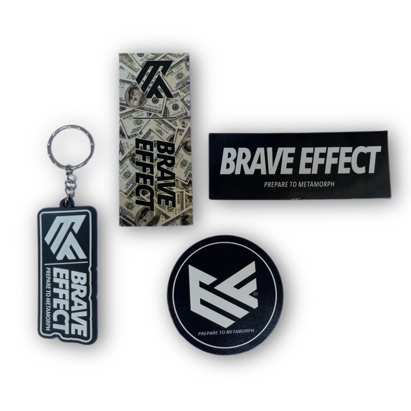 BRAVE EFFECT Official Exclusive Merchandise Box Sticker Keychain