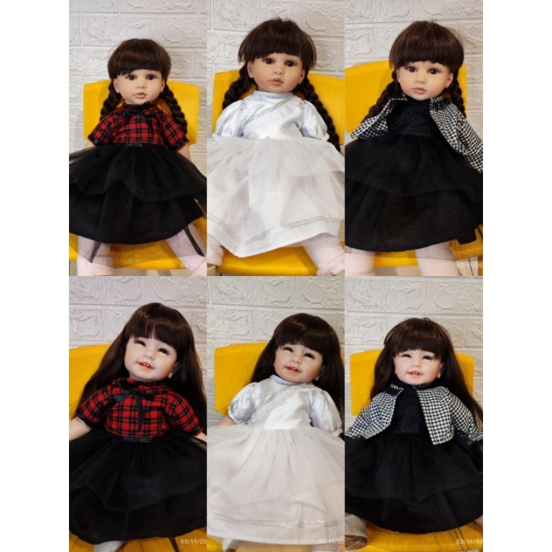 new Kelly dress boneka reborn 22-24 inch (hanya baju)
