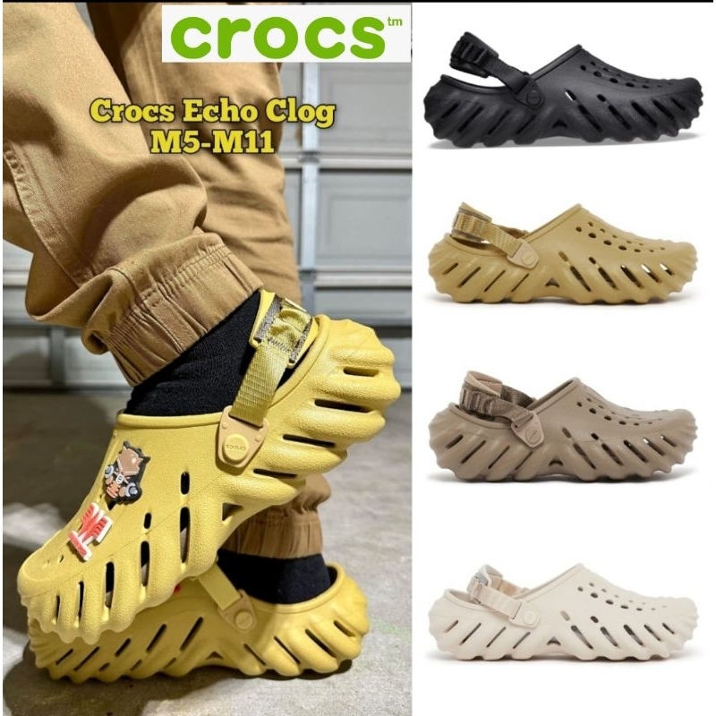 Crocs Echo Clog / Sandal Crocs Pria Echo / Crocs Echo Unisex