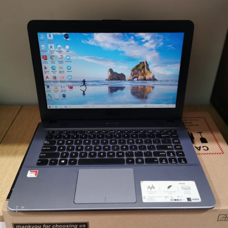 Laptop Asus X441BA, Amd A4-9125, Gen 7th, Ram 4/ 1Tb, Vga Radeon R5 Graphics, Seri Baru, Gaming, Edi