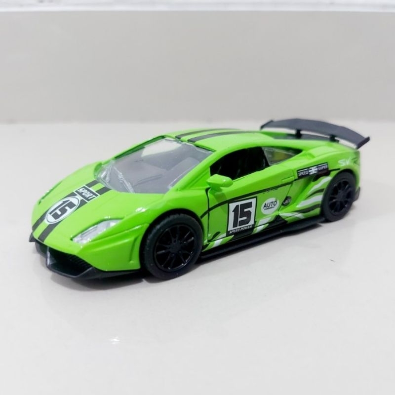 Diecast Lambo Gallardo Alloy - Miniatur Mobil Mobilan Sedan Koleksi Anak Dewasa