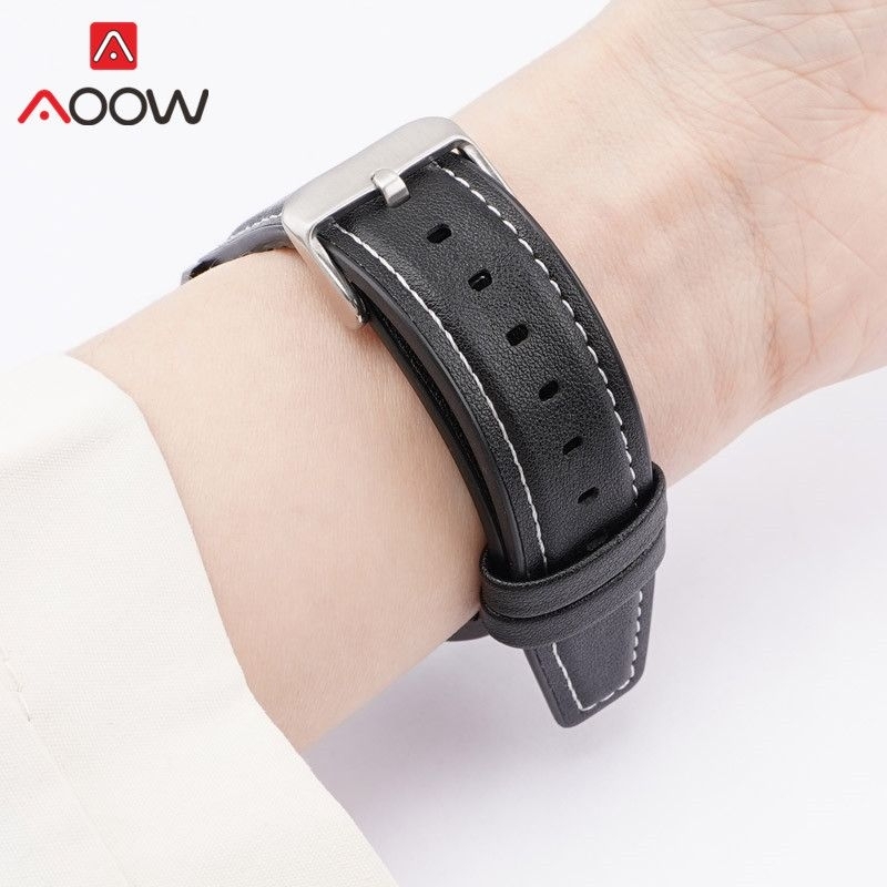 Strap Tali Jam 20mm Leather Rubber kulit Samsung Galaxy watch 4 5 pro 40mm 44mm 42mm ACTIVE 1 2 Amazfit GTS GTR 42MM BIP Haylou Ls02 rs4 plus huawei gt 2 3 42mm