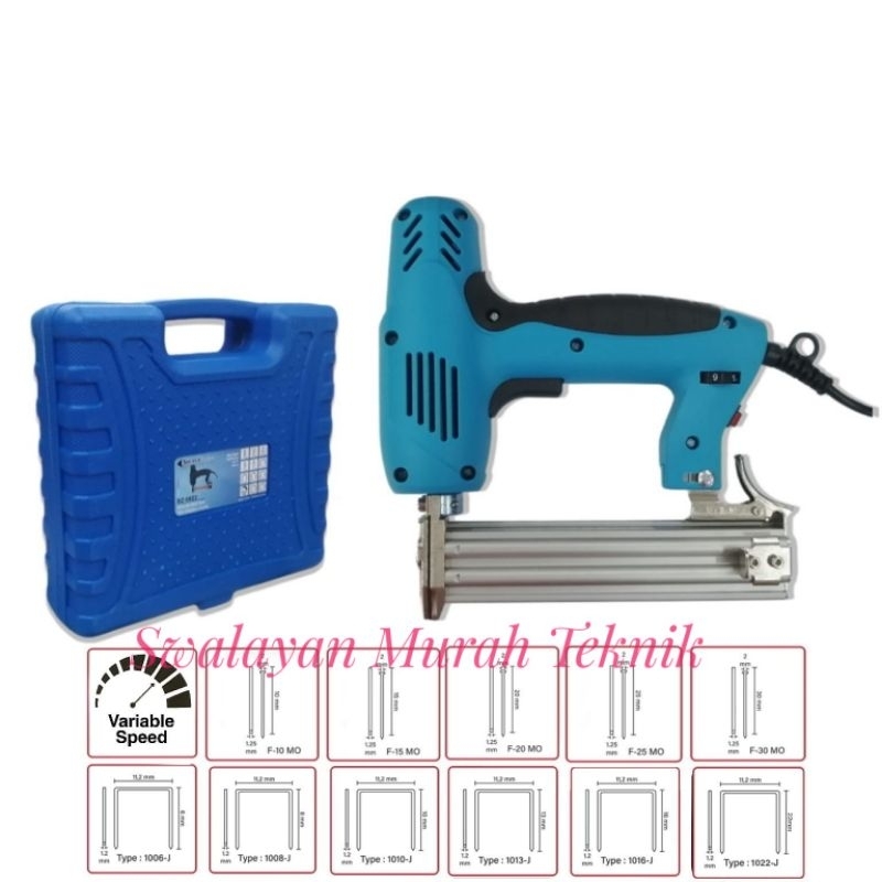 

Alat Paku Staples Tembak Listrik 2in1 BENZ BZ5822 Elektrik Nailer Stapler Gun
