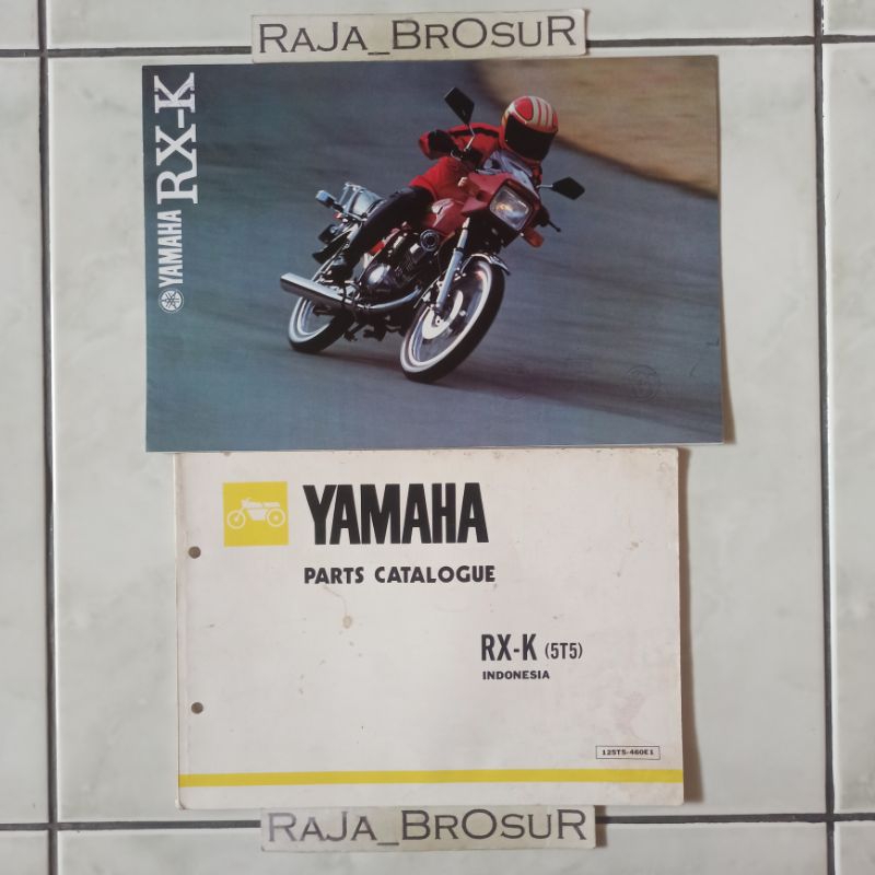 Buku Parts Catalogue Parts Catalog Katalog Manual Book + Poster brosur katalog leaflet Yamaha RXK RX
