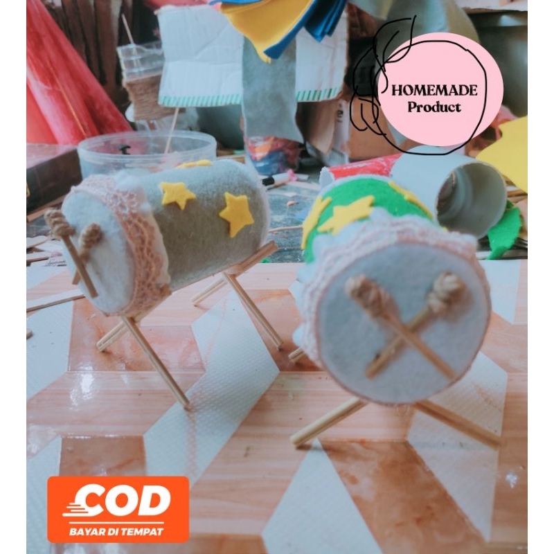 miniatur bedug Prakarya beduk kerajinan tangan  puasa lebaran