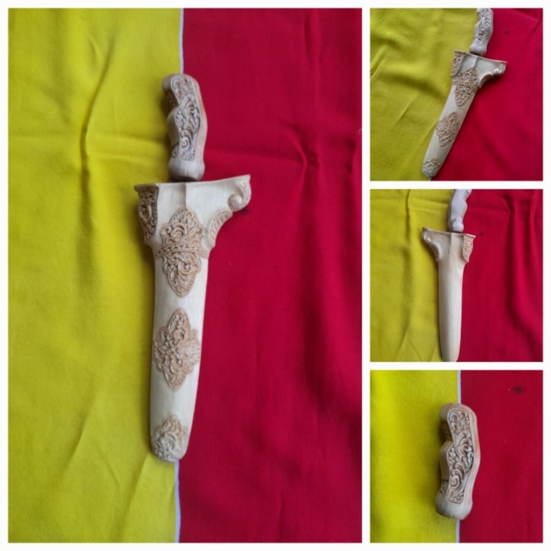 pesanan 16cm | warangka keris patrem | deder keris | gagang keris | handle keris | warangka tombak