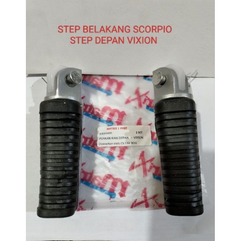 step belakang scorpio / step depan vixion