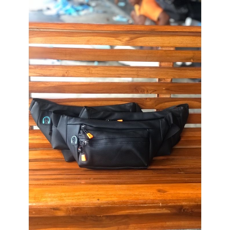 Tas selempang pria Anti air Waistbag waterproof Sking Bag