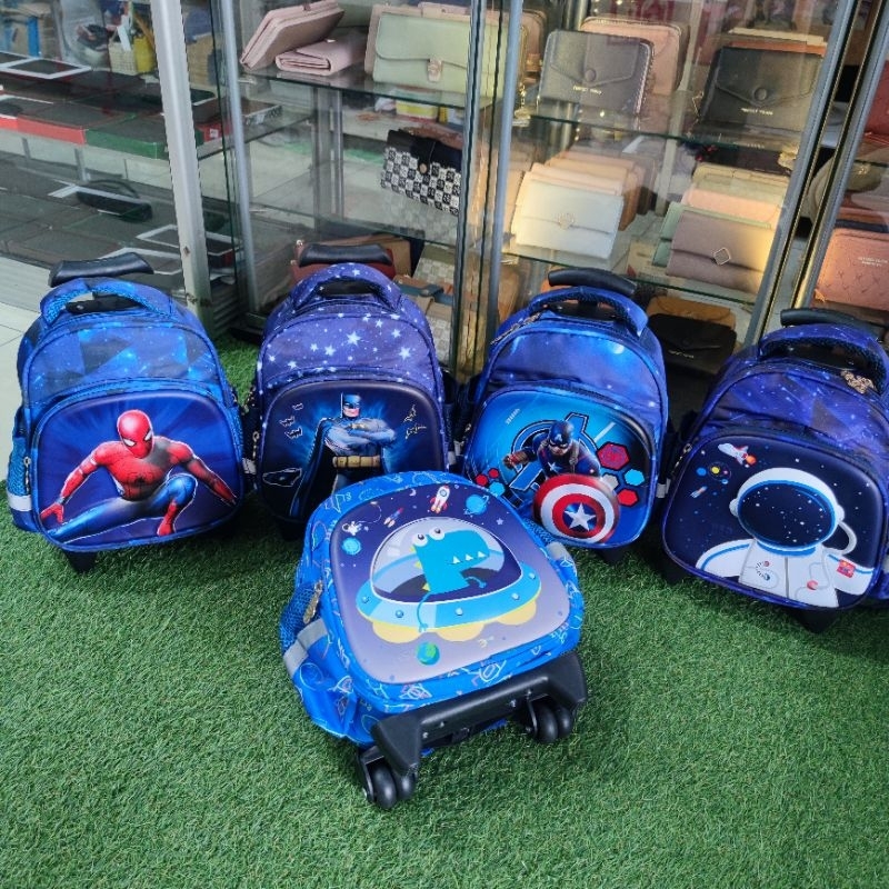 Ransel Troli Anak Paud TK 3D Glossy HSD-12810-1