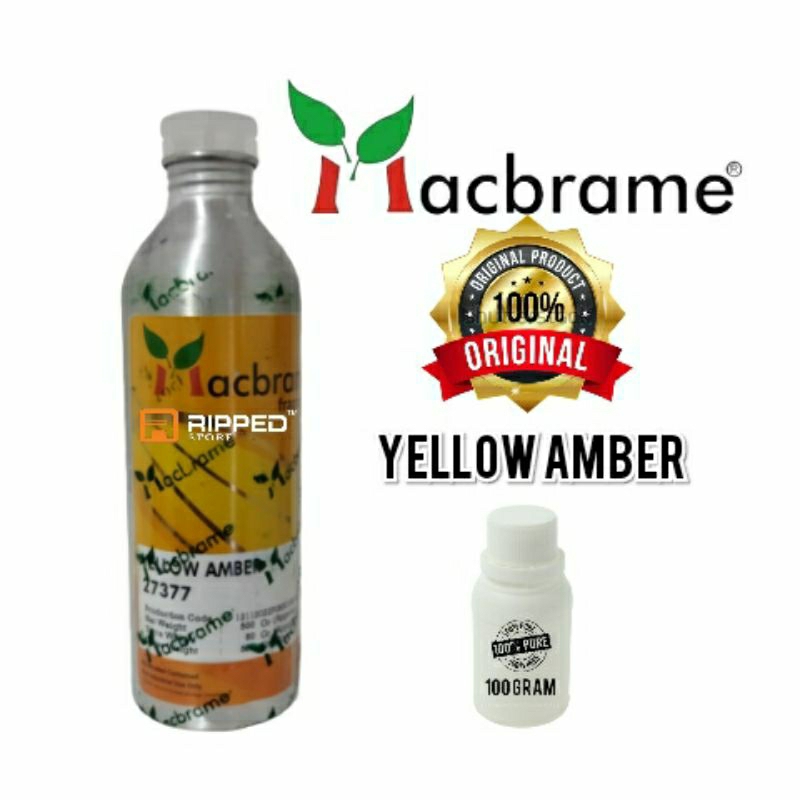 (100 ML) BIBIT PARFUM MURNI YELLOW AMBER BY MACBRAME ORIGINAL