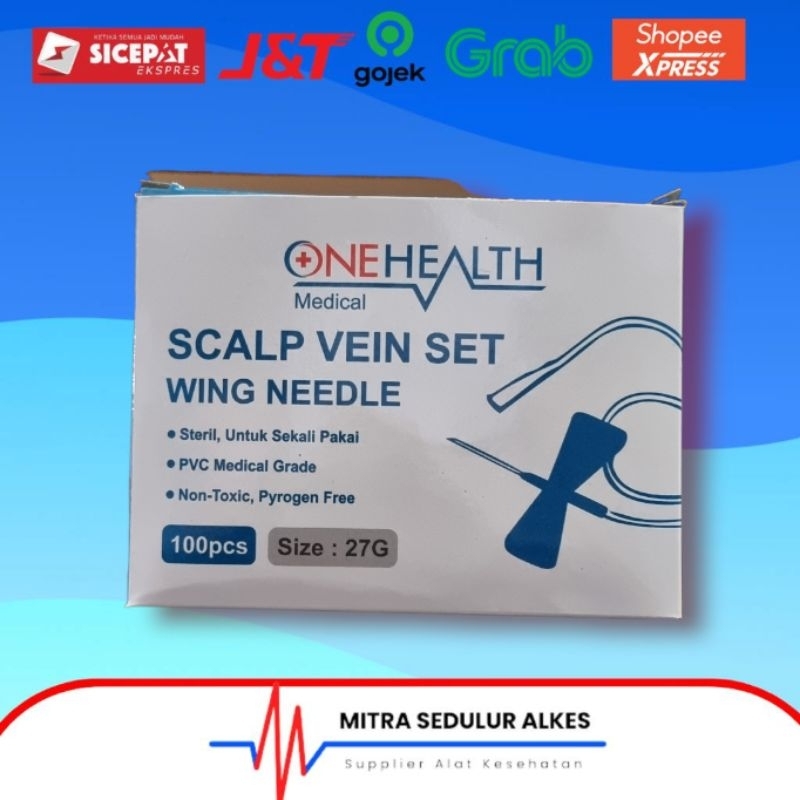 Wing Needle ukuran 23 25 27 Onehealth