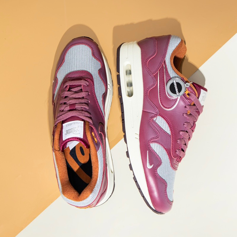 Air Max 1 Patta Waves Rush Maroon