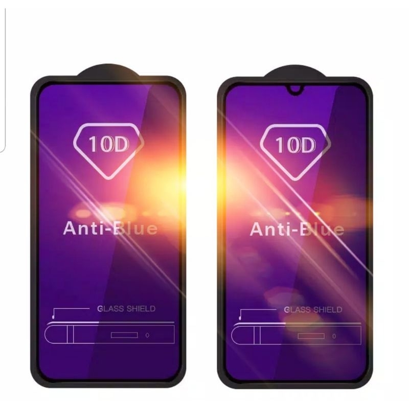 Tempered Glass Blue Light Redmi Note 8  Full Cover Premium Quality