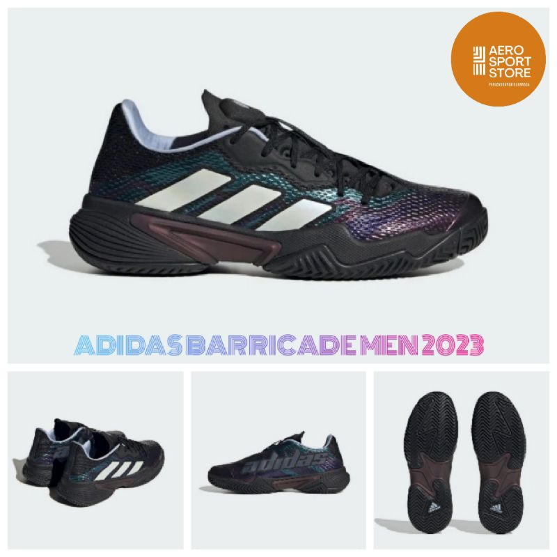 [ SEPATU TENIS LAPANGAN ADIDAS BARRICADE MEN 2023 ]