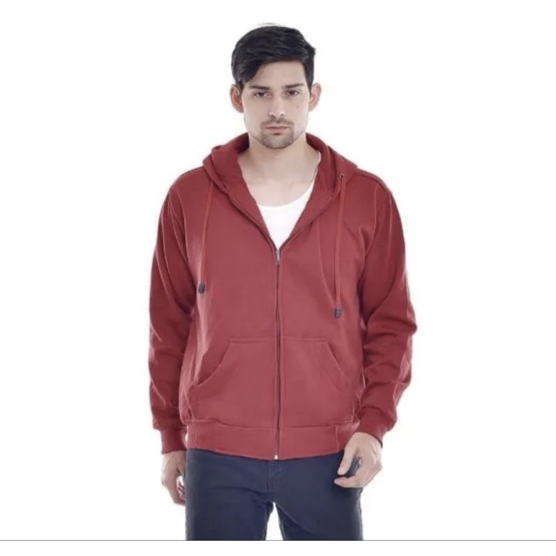 Sweater hoodie zipper pria wanita Premium Distro