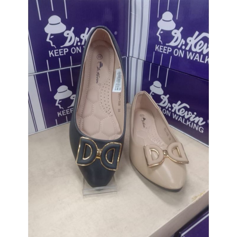 Sepatu Wanita Flat Shoes Dr KEVIN ORI 100% sepatu kerja kantor cewek (Wajib tanya stok)