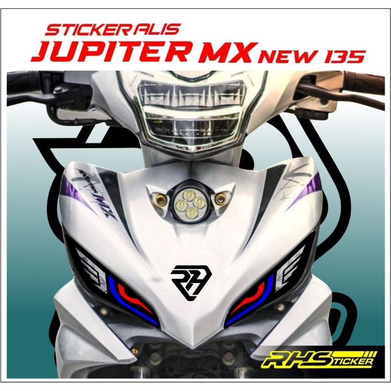 sticker alis Jupiter MX new 135 kanan/kiri mld elang