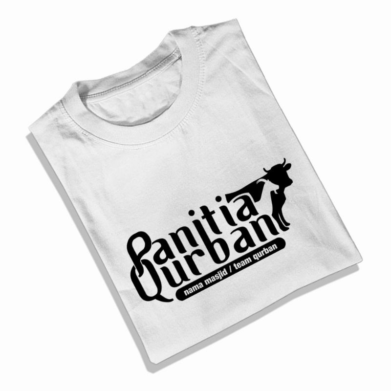 KAOS PANITIA QURBAN / KAOS CUSTOME PANITIA QURBAN 1446 H /KAOS QURBAN NAMA MASJID