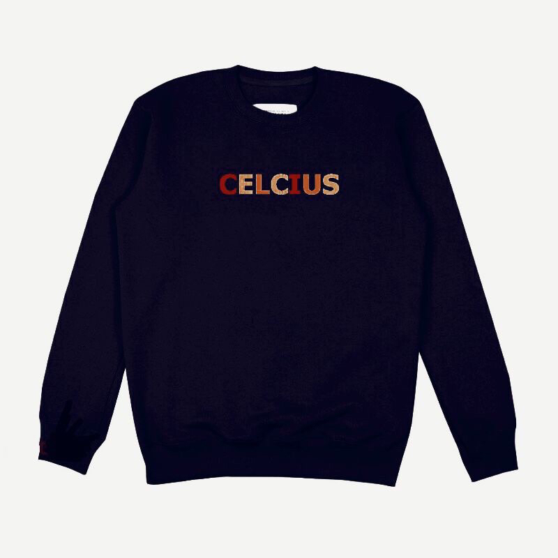 Celcius Sweater Crewneck Rainbow Black-Navy