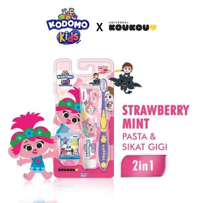 Kodomo Toothbrush Techno Pro Kids 6+ 2in1 - Kodomo Tooth Brush Kids - Sikat Gigi Anak