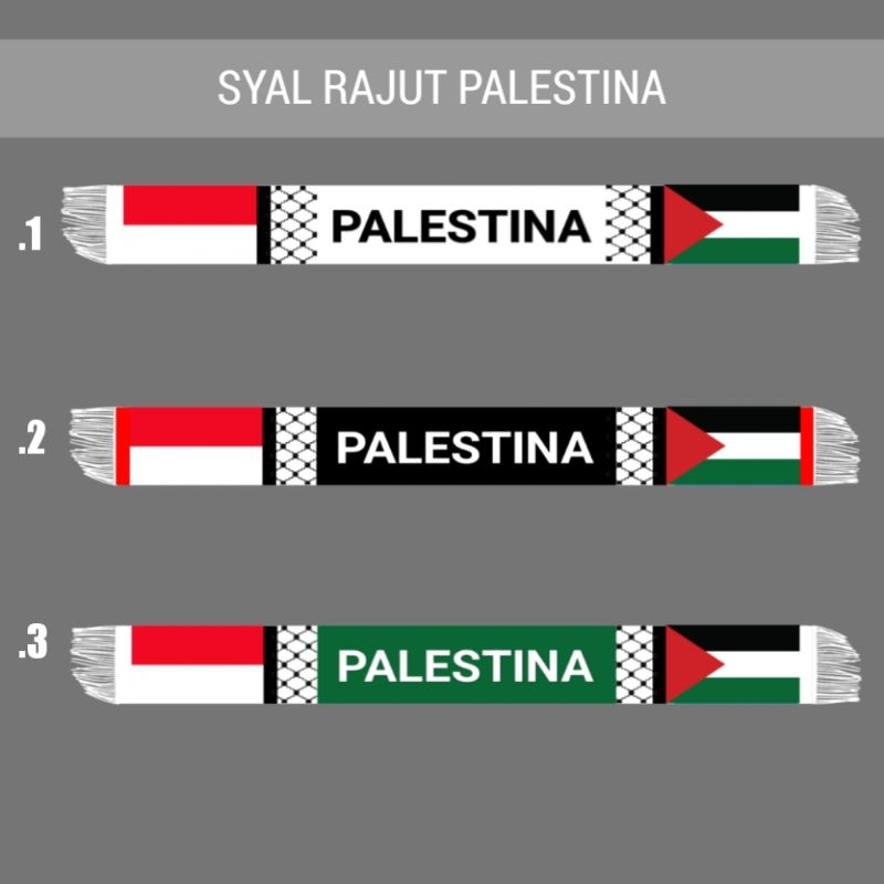 SYAL PALESTINA RAJUT MANUAL | SCRAF PALESTINE | MURAH min 100pcs