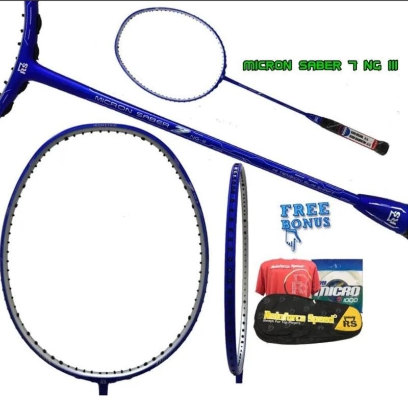 Raket Badminton RS Micron Saber 7 NG II 100% Original