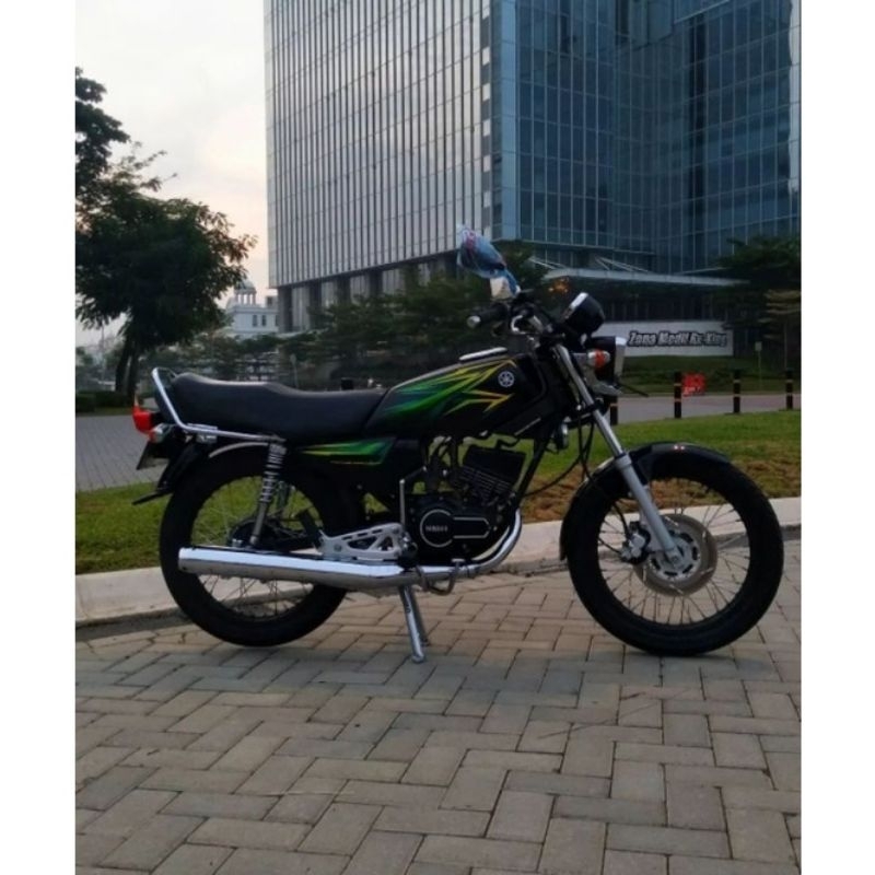 STRIPING ORI YAMAHA RX KING 2005 hitam hijau LIS STICKER DECAL RX KING STANDAR RX KING 2005