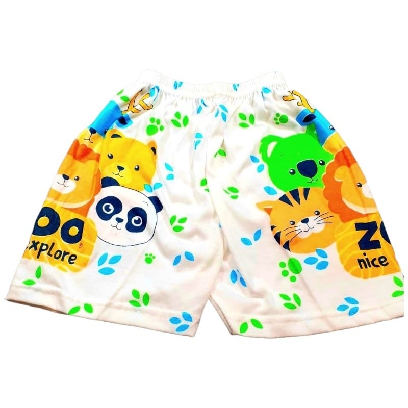 Celana Pendek Bayi Bahan Katun Motif Print Sablon SNI / Celana Bayi Katun Newborn