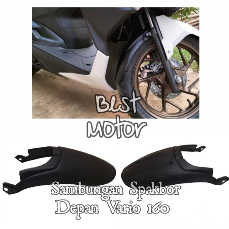 Sambungan Spakbor Depan Vario 160 Plastik ABS pnp