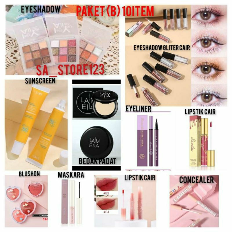 Lameila paket kosmetik-B_10pcs