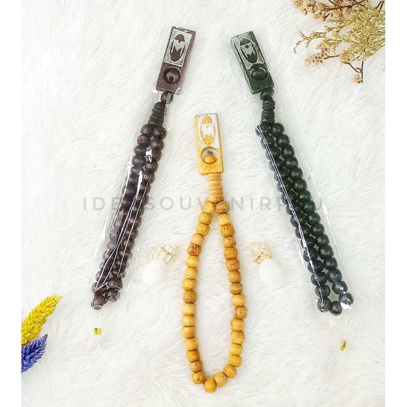 100 Pcs Souvenir Pernikahan Tasbih Kayu 33 Butir Kemas Plastik Per Pcs Murah Unik Bermanfaat Hadiah 