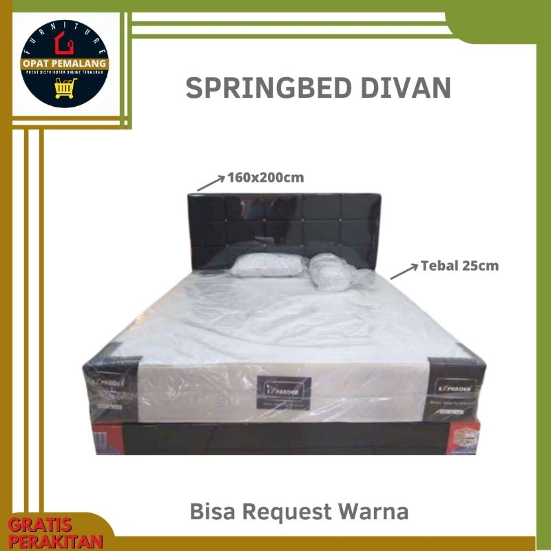 Spring bed Divan Set Kamar Central Serenity Javaland Expander Multi Star 160x200 Terlaris Termurah B