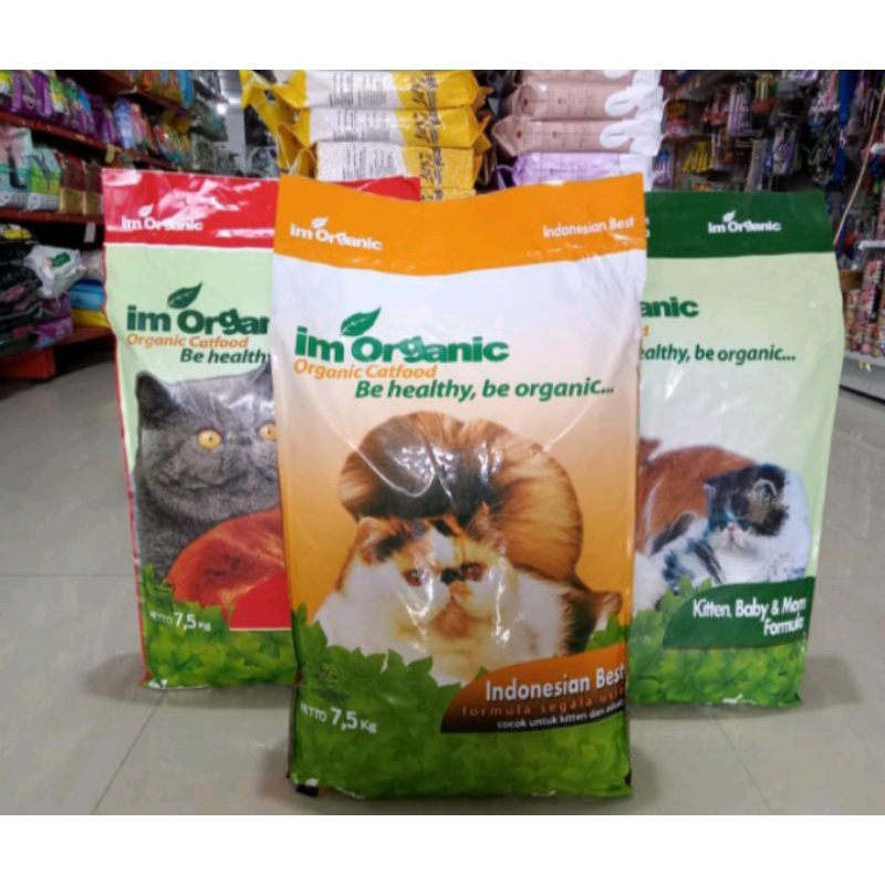 IM ORGANIC Indonesian Best 7,5kg (Go-jek only) makanan kucing segala usia im organic