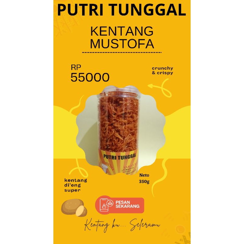 

Murah/ kentang mustofa/cemilan kentang kriuk/350gram