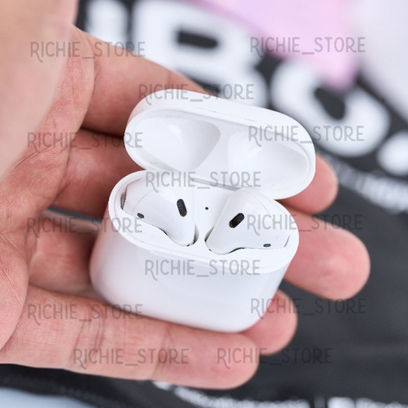 Apple Airpods 2 [MV7N2ID/A] with charging case IBOX Bekas + Bonus ITSKIN Case Anti Shock