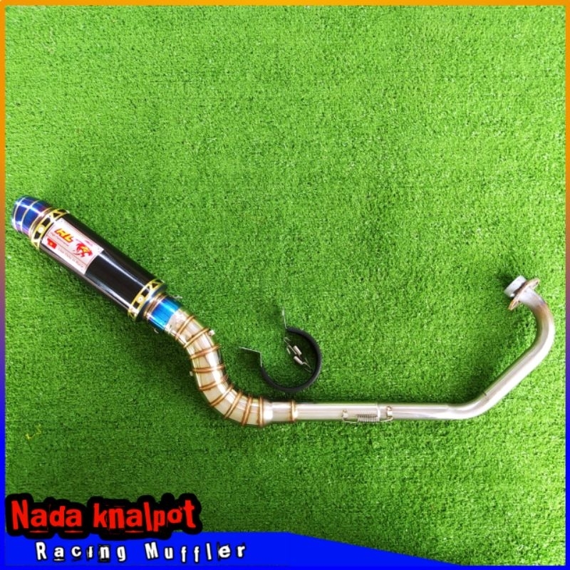 Knalpot Recing RedLeo D51mm / mx king / mx / sonic / satria fu / vixion