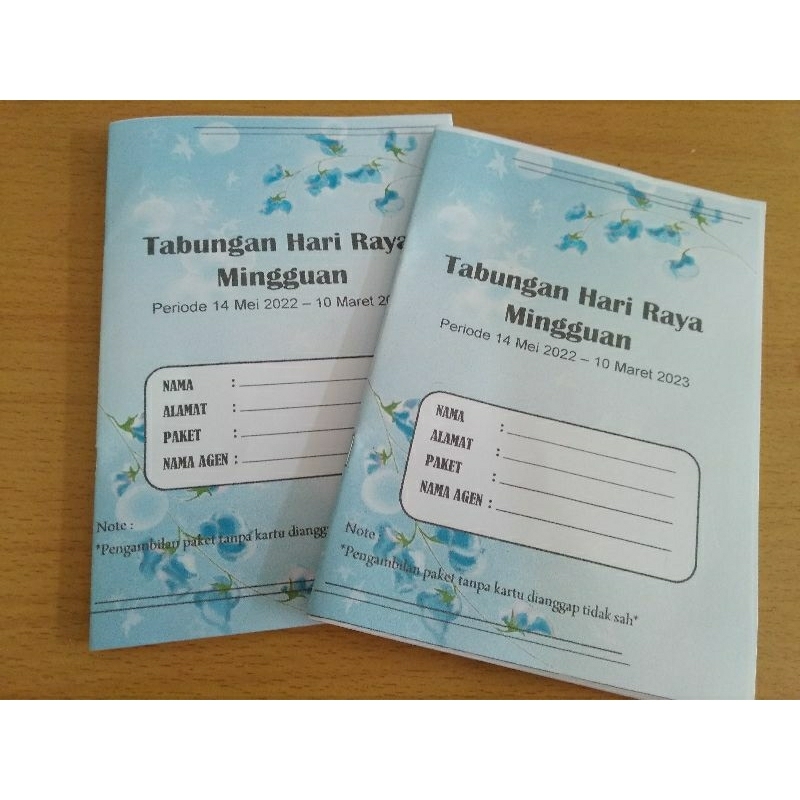 

Buku Tabungan Hari Raya Mingguan