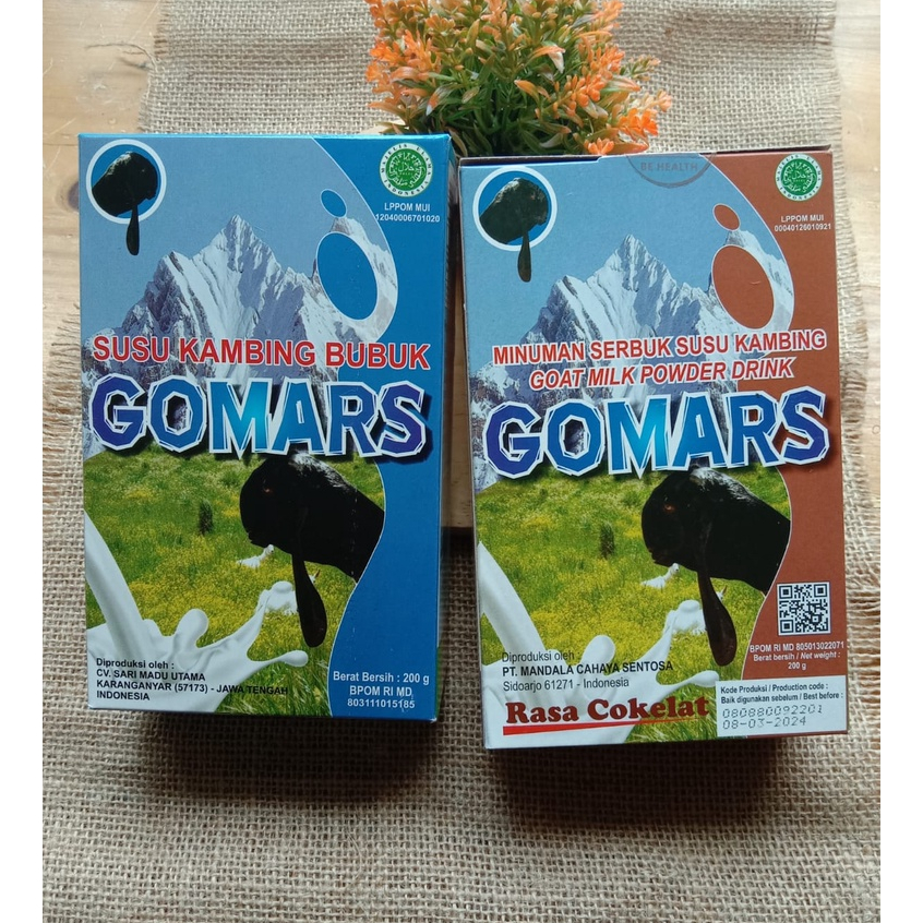 SUSU KAMBING GOMARS ETAWA BUBUK 200 GRAM ORIGINAL BPOM HALAL